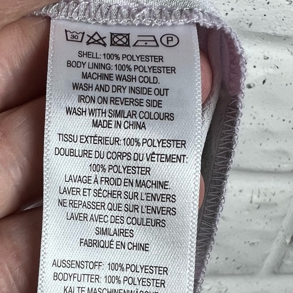 FRENCH CONNECTION Amoise Crepe Lavender Frost Floral Maxi Wrap Dress - Picture 9 of 10